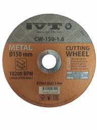 Круг отрезной по металлу CW-  150 1,2   IVT